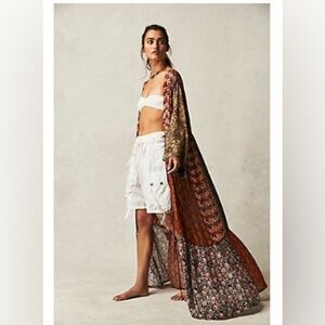 Free People Bombay Mixed Print Duster